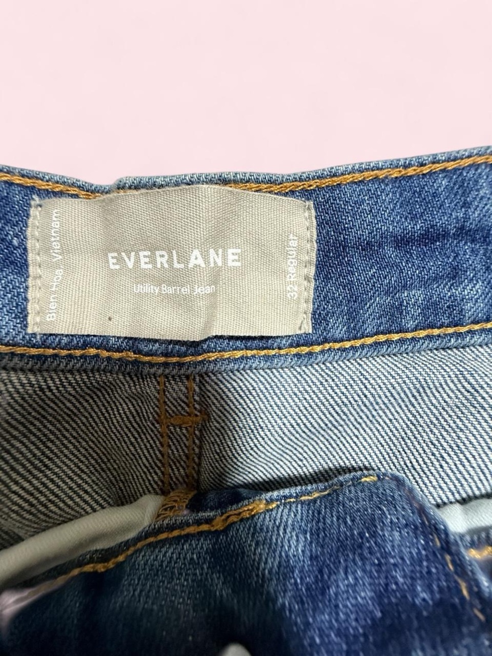 Everlane Cropped High-Rise Blue Denim Jeans - Picture 7 of 8